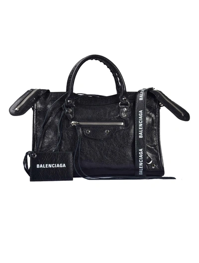 Shop Balenciaga City S Tote In Black