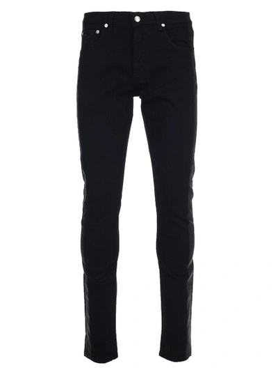 Shop Alexander Mcqueen Side Stripe Skinny Jeans In Black