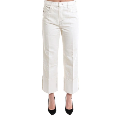 Shop J Brand Cropped Jeans In White