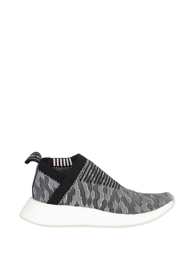 Shop Adidas Originals Nmd Cs2 Primeknit Sneakers In Black