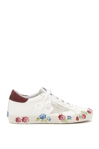 Shop Golden Goose Deluxe Brand Superstar Flower Sneakers In Multi