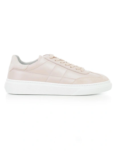 Shop Hogan Quilted Low Top Sneakers In Aurora Chiaro