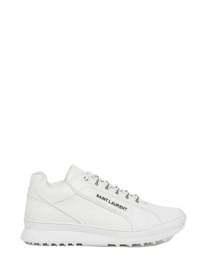 Shop Saint Laurent Jump Sneakers In White