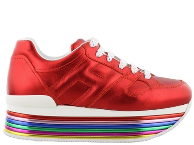 Shop Hogan Maxi H222 Sneakers In Red