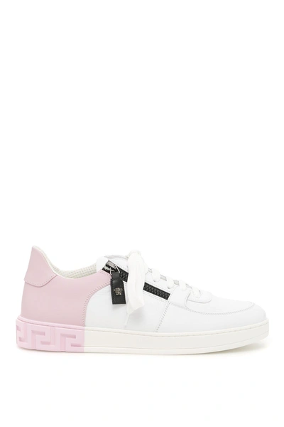 Shop Versace Medusa Sneakers In Pink