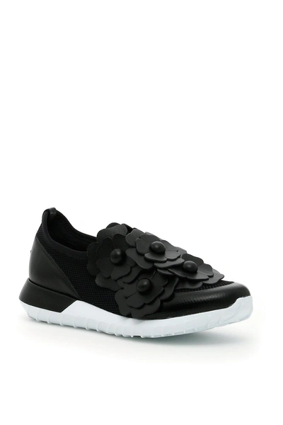 Shop Moncler Emy Sneakers In Nero