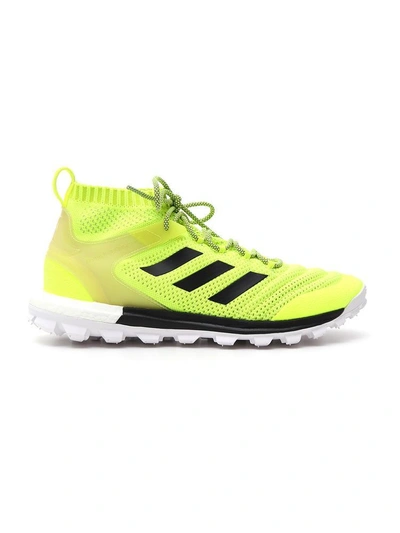 Shop Gosha Rubchinskiy Sock Lace-up Sneakers In Yellow