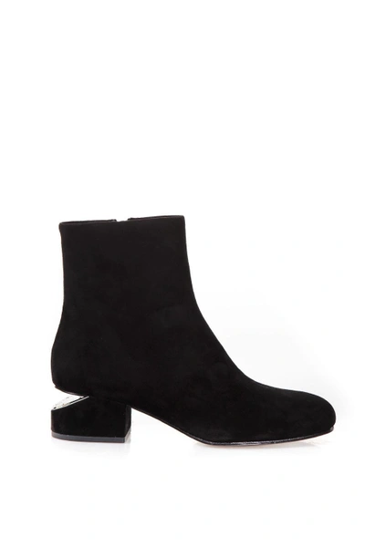 Shop Alexander Wang Kelly Suede Ankle Boots In Black