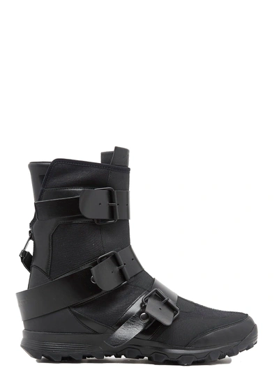 Shop Yohji Yamamoto Yy Ster Sneaker Boots In Black