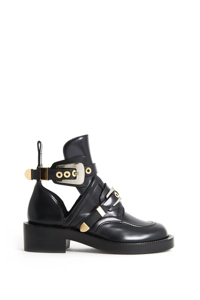 Shop Balenciaga Ceinture Ankle Boots In Black