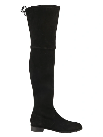 Shop Stuart Weitzman Lowland Suede Boots In Black