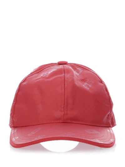 Shop Gcds Logo Print Baseball Cap In Red