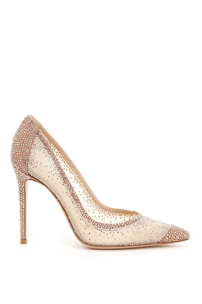 Shop Gianvito Rossi Rania Studded Pumps In Pink