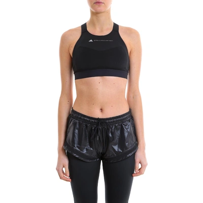 Shop Adidas By Stella Mccartney Sports Bra In Black