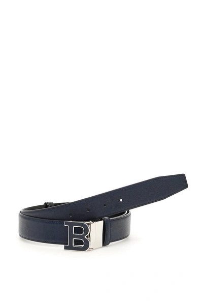 Shop Bally Reversible Buckle Belt In Black