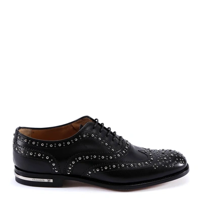 Shop Church's Studded Brogues In Black