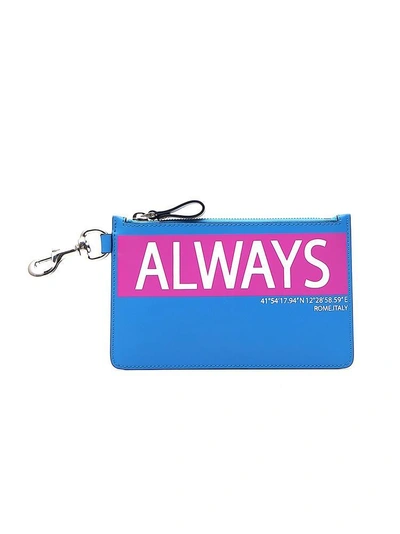 Shop Valentino Garavani Always Coin Purse In Blue