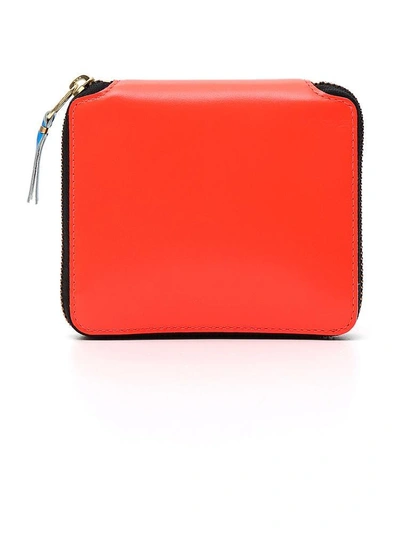 Shop Comme Des Garçons Wallet Leather Wallet In Orange