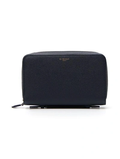 Shop Givenchy Large Eros Box Clutch In Navy