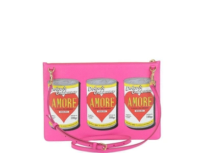 Shop Dolce & Gabbana Can Clutch Bag In Pink