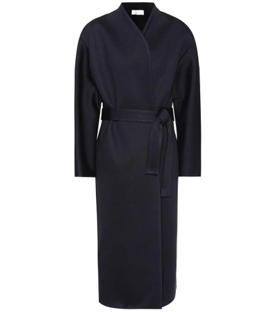 Shop The Row Maiph Jersey Coat In Blue