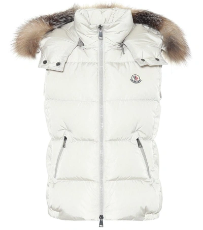 Shop Moncler Gallinule Down Vest In White