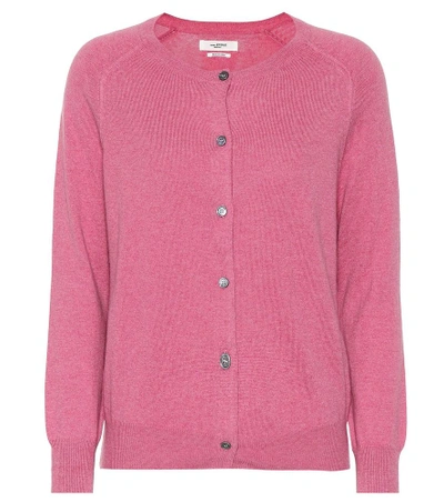 Shop Isabel Marant Étoile Napoli Cotton And Wool Cardigan In Pink