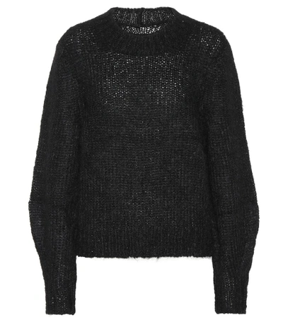 Shop Isabel Marant Ivah Mohair-blend Sweater In Black