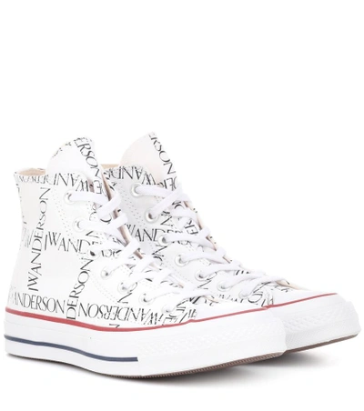 Shop Jw Anderson X Converse Chuck 70 Logo-print Sneakers In White