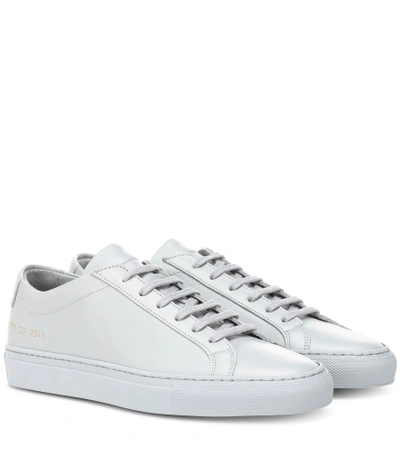 Shop Common Projects Original Achilles Leather Sneakers In Grey