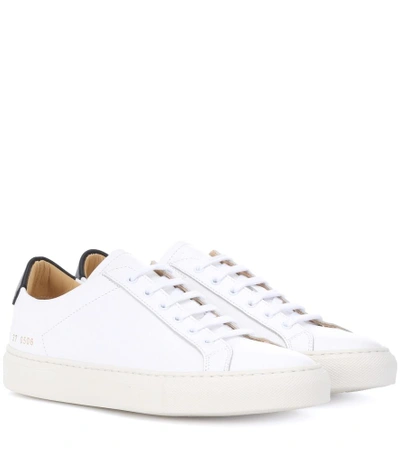 Shop Common Projects Original Achilles Leather Sneakers In White