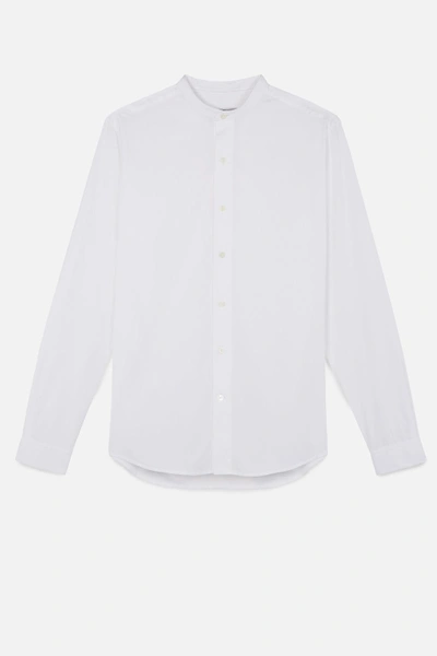 Shop Ami Alexandre Mattiussi Mao Collar Shirt In White