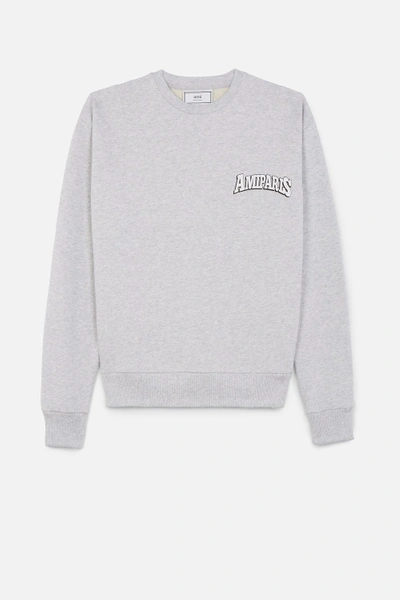 Shop Ami Alexandre Mattiussi Print Sweatshirt In Grey