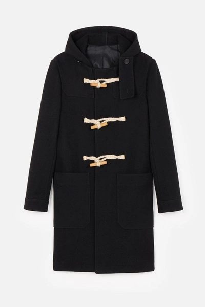 Shop Ami Alexandre Mattiussi Duffle Coat In Black