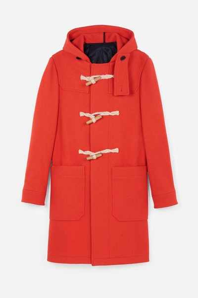 Shop Ami Alexandre Mattiussi Duffle Coat In Red