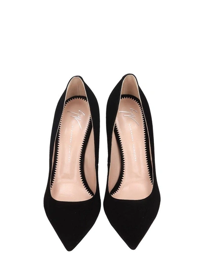 Shop Giuseppe Zanotti G-heel Black Suede Pump