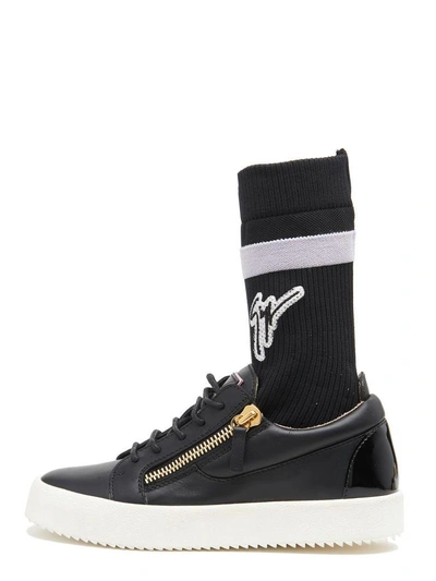 Shop Giuseppe Zanotti Socks Shoes In Black