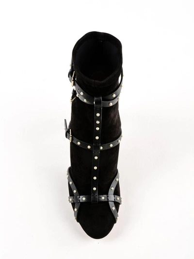 Shop Jimmy Choo Brianna Boots In Black/black/white