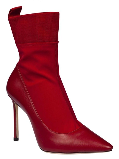 Shop Jimmy Choo Brandon Boots In Red/red