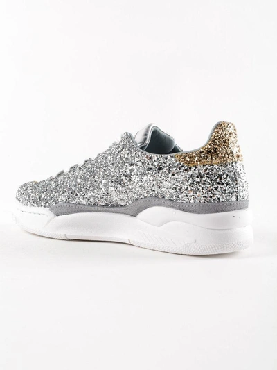 Shop Chiara Ferragni Roger Sneakers In All Over Glitter Star