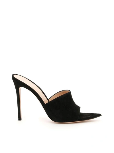 Shop Gianvito Rossi Alise Mules In Black (black)