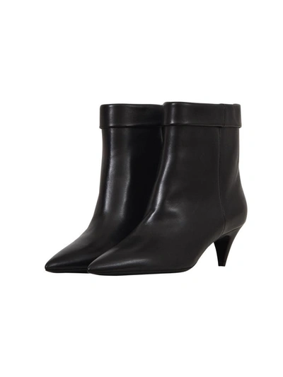 Shop Saint Laurent Black Charlotte Boots