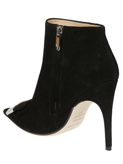 Shop Sergio Rossi Leather Ankle Boots In Black