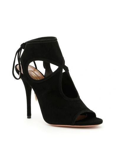 Shop Aquazzura Sexy Thing Sandals In Black