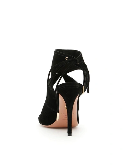 Shop Aquazzura Sexy Thing Sandals In Black