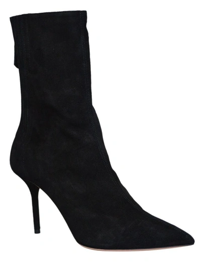 Shop Aquazzura Saint Honora Ankle Boots In Black