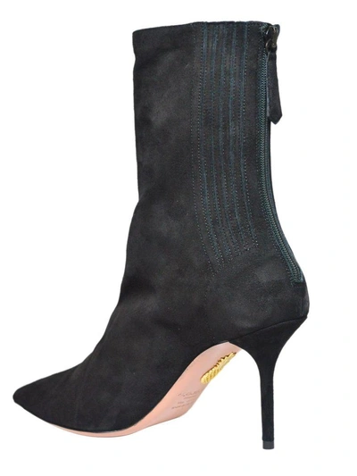 Shop Aquazzura Saint Honora Ankle Boots In Black