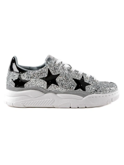 Shop Chiara Ferragni Roger Sneakers In Black Glitter Start