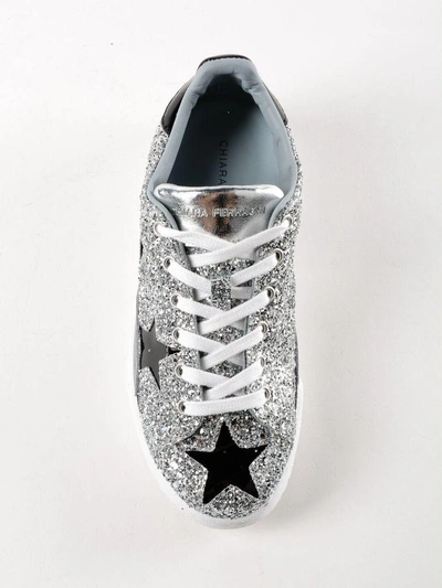 Shop Chiara Ferragni Roger Sneakers In Black Glitter Start