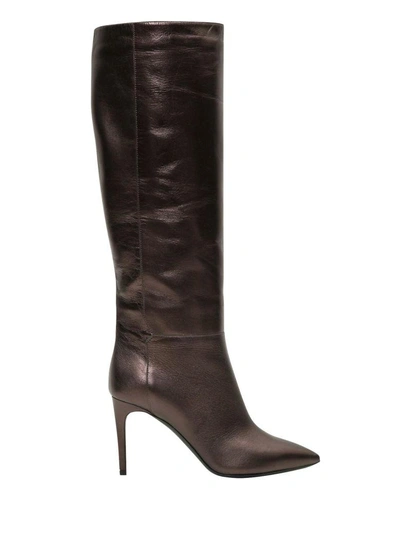 Shop Pollini Under The Knees Boots In Marrone